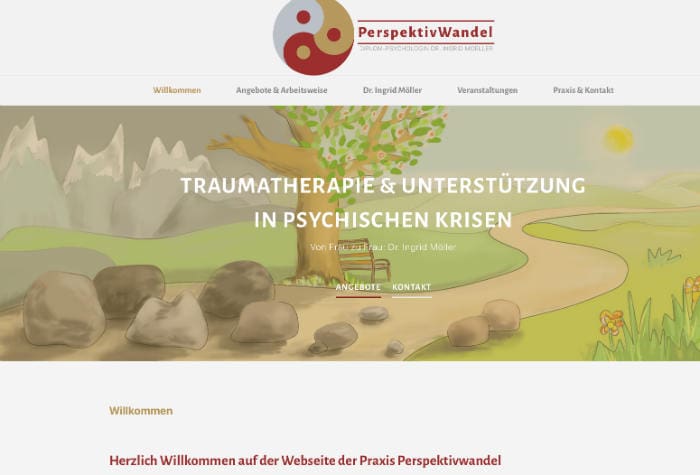 Therapeutin Webseite