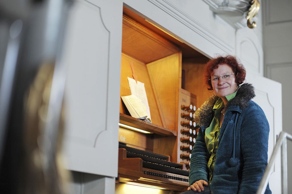 Felice Meer an der Orgel