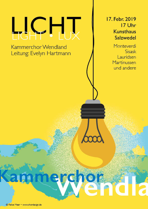 Licht, Light, Lux, Chorkonzert mit dem Kammerchor wendland in Salzwedel, 2019, Felice Meer