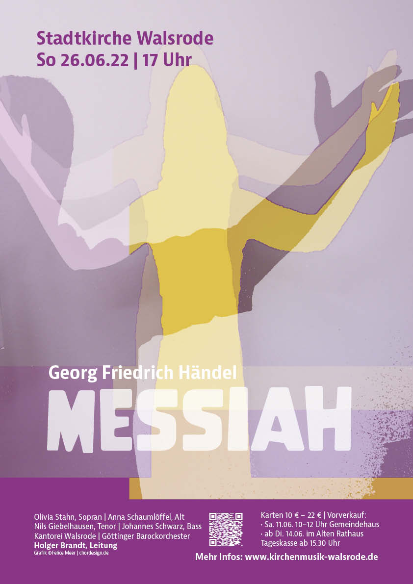 Händels Messiah in der Stadtkirche Walsrode 2022, Kirchenkonzert, Gestaltung Felice Meer