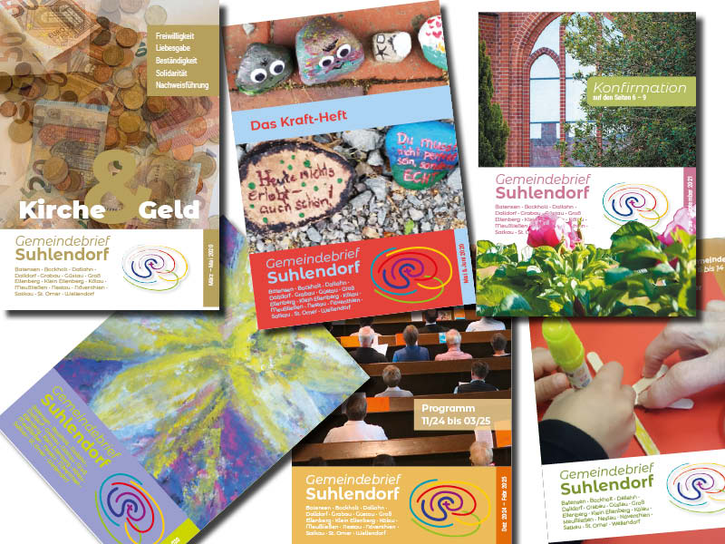 Der Gemeindebrief suhlendorf, seit 2016 gestaltet von Felice Meer